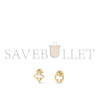 LOUIS VUITTON LV FLOWERGRAM EARRINGS M00770